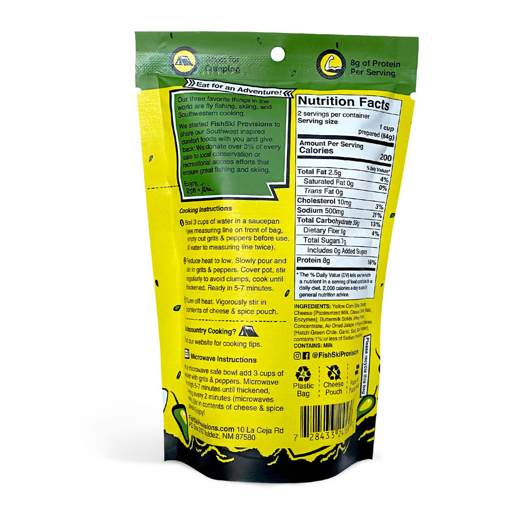 Jalapeño, Hatch Green Chile, Cheddar Grits FishSki Provisions