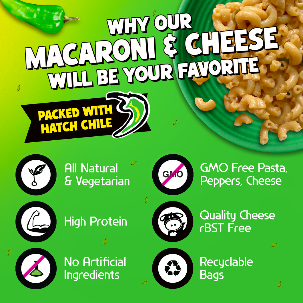 FishSki Hatch Red and Green Chile, Mac n Cheese Variety Pack (12 x 6oz Packs) 170g Each FishSki Hatch Red and Green Chile, Mac n Cheese Variety Pack (12 x 6oz Packs) 170g Each